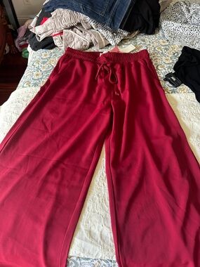 Marshalls Deep Pink Wide Leg Drawstring Pants